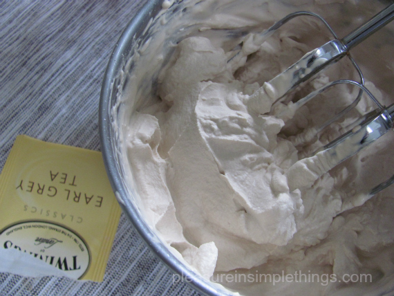 earl grey infused whipped cream