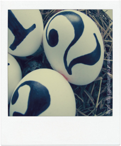 decorated easter eggs