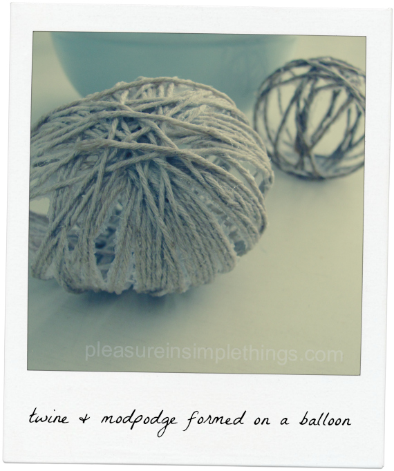 easter eggs with twine