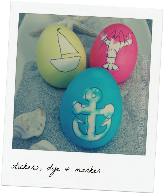 coastal easter eggs