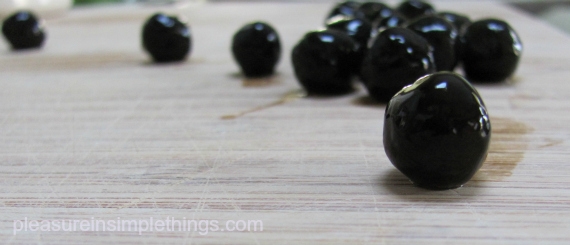 A photo of Tapioca pearls (or boba) prepared for Bubble Tea.