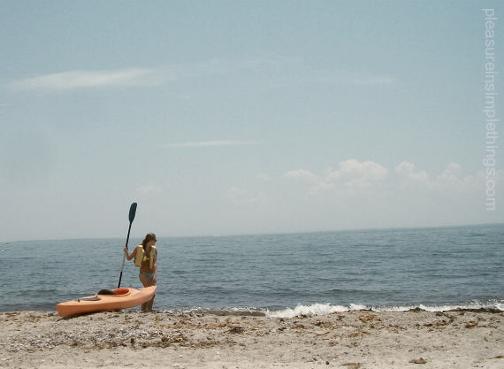 kayak at beach