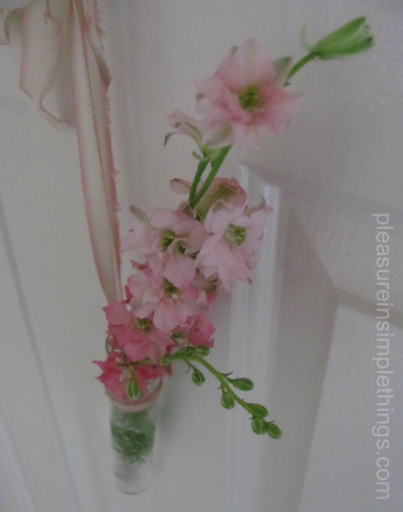 hanging May Day flowers