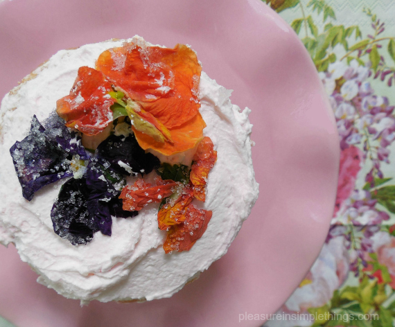 flower petals as garnish pleasure in simple things